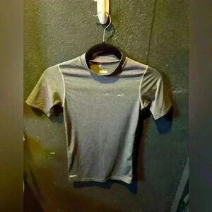 Kids Nike Pro Dri Fit Grey Compression Tshirt Size XL